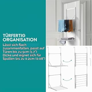 Navaris 2-stufiger Faltbarer Kleiderständer – Ansicht 5