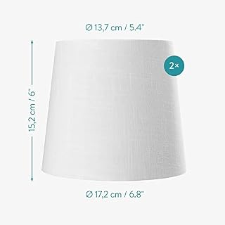 Navaris 2x Lampenschirm Tischlampe E14 rund – Ansicht 4