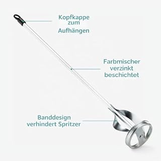Navaris 2x Rührstab Bohrmaschinen Paint Mixer – Ansicht 4