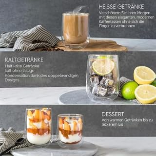 Navaris 4x doppelwandige Gläser 450ml – Ansicht 2