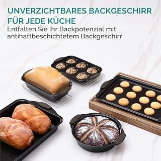 Navaris Antihaft Backformen Set 5-teilig – Ansicht 2
