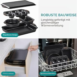 Navaris Antihaft Backformen Set 5-teilig – Ansicht 4