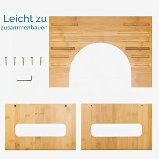 Navaris Bambus Toilettenhocker WC Hocker – Ansicht 4