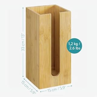 Navaris Bambus Toilettenpapier Rollenhalter – Ansicht 4