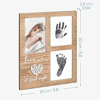 Navaris Bilderrahmen für Baby Handabdruck Fußabdruck – Ansicht 4