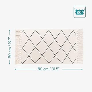 Navaris Boho Badematte 80x50 cm aus Baumwolle – Ansicht 2