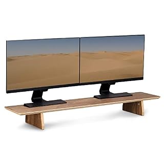 Navaris Doppel Monitorständer aus Holz – Ansicht 5