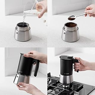Navaris Espressokocher für 6 Tassen – Ansicht 3