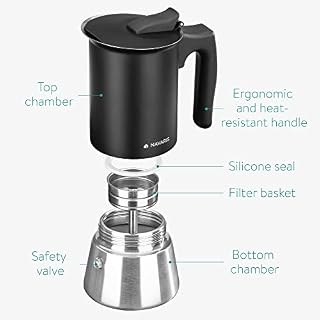 Navaris Espressokocher für 6 Tassen – Ansicht 4