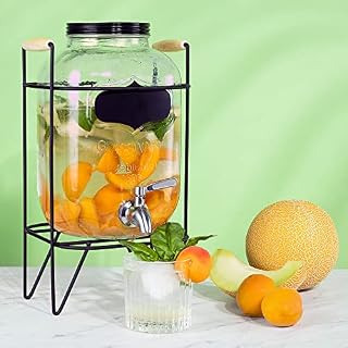 Navaris Getränkespender 5 Liter aus Glas – Ansicht 2