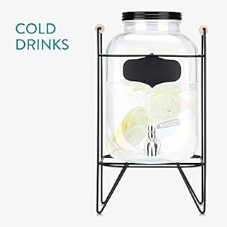 Navaris Getränkespender 5 Liter aus Glas – Ansicht 3