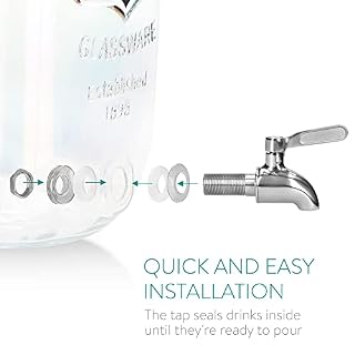 Navaris Getränkespender 5 Liter aus Glas – Ansicht 4