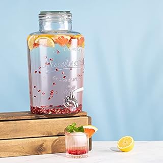 Navaris Getränkespender 8 Liter aus Glas – Ansicht 2