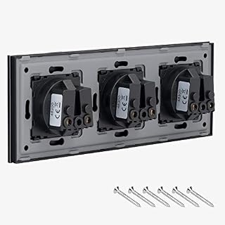 Navaris Glas Schuko Steckdose dreifach – Ansicht 3