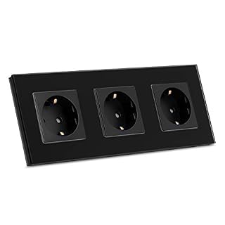 Navaris Glas Schuko Steckdose dreifach – Ansicht 5