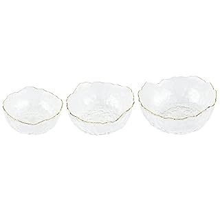 Navaris Glasschüssel Set mit goldenem Rand – Ansicht 5