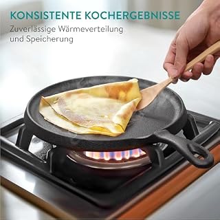Navaris Gusseisen Pfannkuchenpfanne 25cm – Ansicht 2