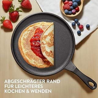 Navaris Gusseisen Pfannkuchenpfanne 25cm – Ansicht 3