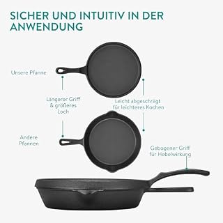 Navaris Gusseisen Pfannkuchenpfanne 25cm – Ansicht 5