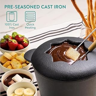 Navaris Gusseisernes Fondueset – Ansicht 3
