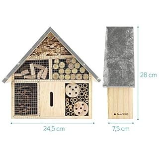 Navaris Insektenhotel aus Holz – Ansicht 3