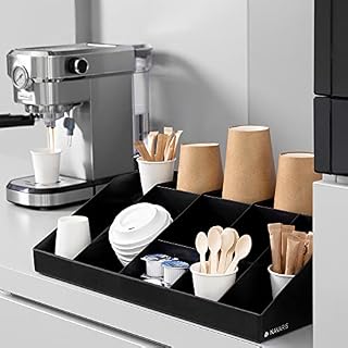 Navaris Kaffee Spender Organizer – Kaffeestation 10 Fächer – Ansicht 2