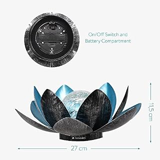 Navaris LED Solar Lotus Laterne – Ansicht 5