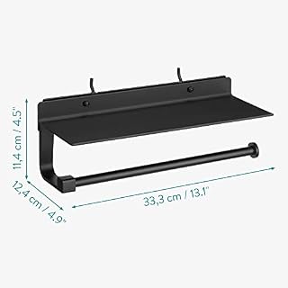 Navaris Lochwand Papierrollen Halter mit Ablage – Ansicht 5