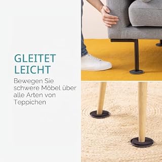 Navaris Möbelgleiter Set rund und oval – Ansicht 3