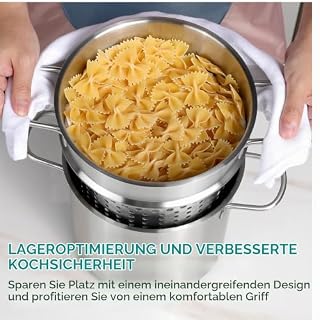Navaris Nudeltopf 5,7 Liter – Ansicht 3