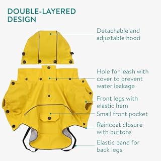 Navaris Regenmantel Regenjacke für Hunde – Ansicht 2