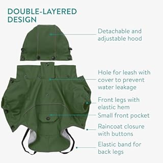 Navaris Regenmantel Regenjacke für Hunde – Ansicht 2