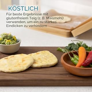 Navaris Tortilla Presse aus Bambus Ø25cm – Ansicht 5