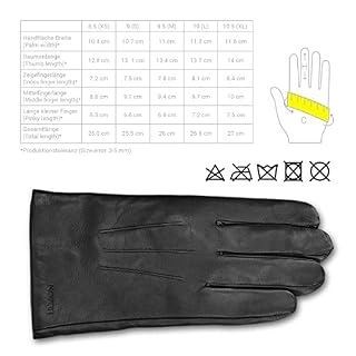 Navaris Touchscreen Leder Handschuhe für Herren – Ansicht 4