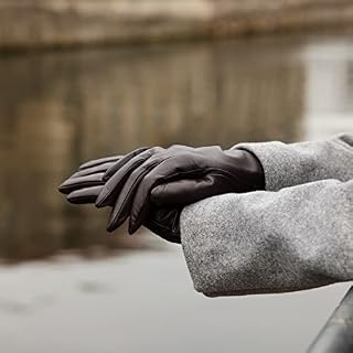Navaris Touchscreen Nappa Lederhandschuhe für Damen – Ansicht 2