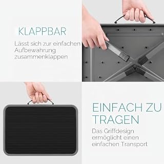 Navaris Tritthocker klappbar aus Stahl – Ansicht 4