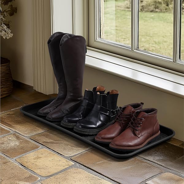 Navaris 3er Set XL Schuhablage Schuhabtropfschale