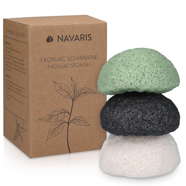 Navaris 3x Konjac Schwamm