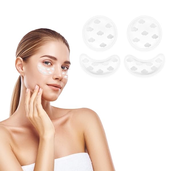 Navaris 4x Gel Augenpads Kühlpads