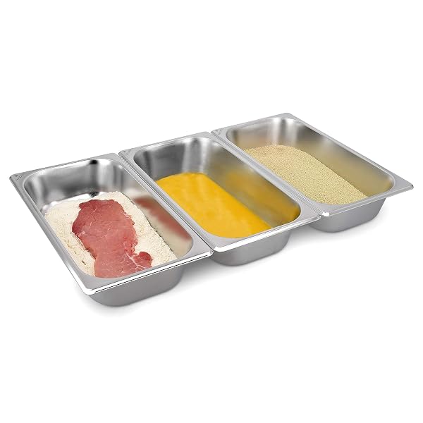 Navaris Panier-Set aus Edelstahl 3-teilig