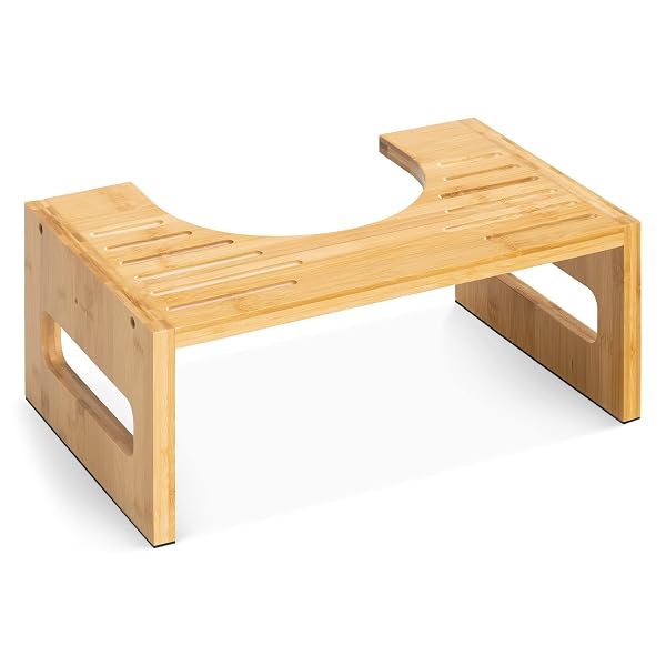Navaris Bambus Toilettenhocker WC Hocker