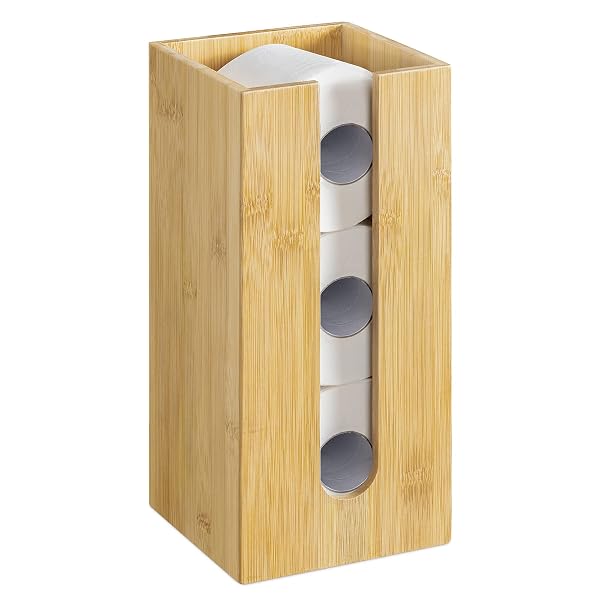 Navaris Bambus Toilettenpapier Rollenhalter