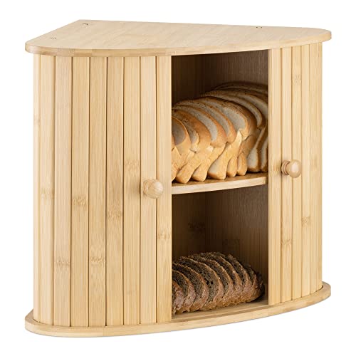 Navaris Brotkasten Ecke aus Bambus