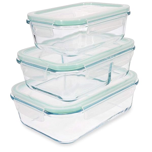 Navaris Glas Frischhaltedose Set mit Deckel