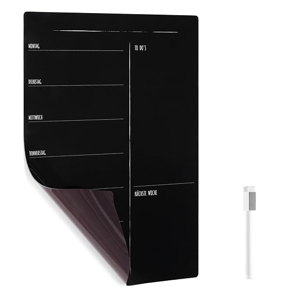 Navaris Magnettafel Wochenplaner Magnet für Kühlschrank