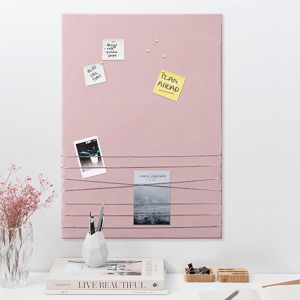 Navaris Pinnwand Collage Fotowand aus Samt