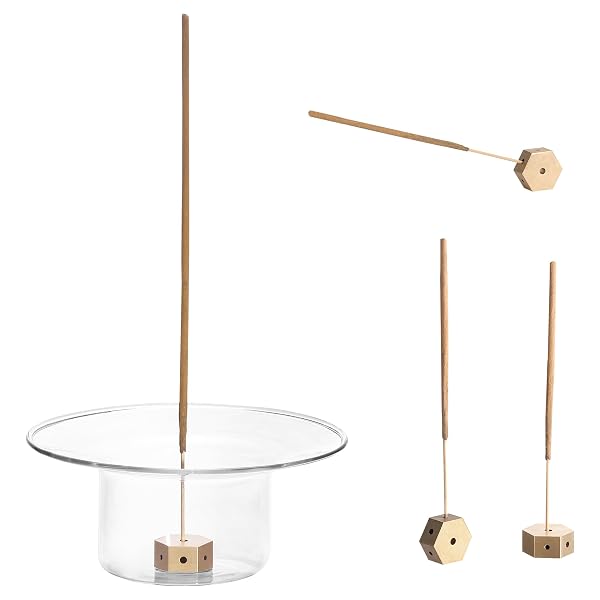 Navaris Räucherstäbchen Halter aus Glas
