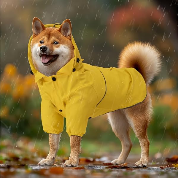 Navaris Regenmantel Regenjacke für Hunde