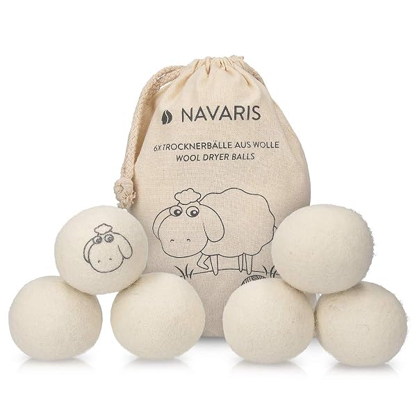 Navaris Trocknerbälle 6er Pack ökologisch